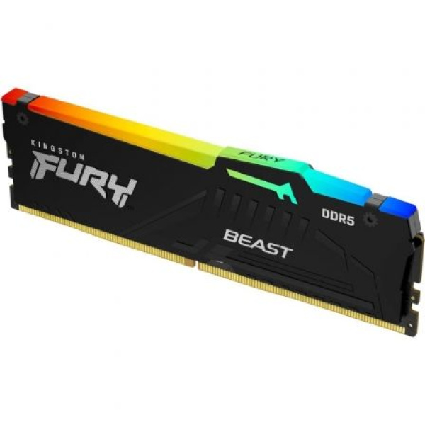 Memoria RAM Kingston FURY Beast RGB 16GB/ DDR5/ 5600MHz/ 1.25V/ CL40/ DIMM - Imagen 2