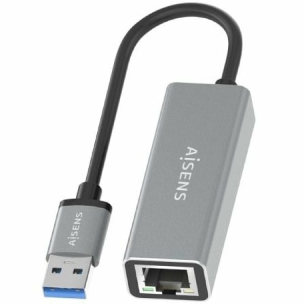 Adaptador USB 3.0 Aisens A106-0897/ USB Macho - RJ45 Hembra/ 15cm/ Gris - Imagen 3