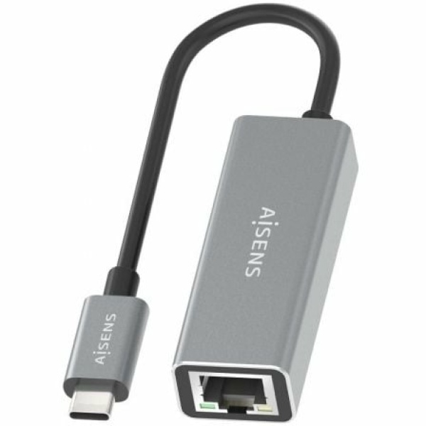 Adaptador USB 3.0 Aisens A109-0898/ USB Tipo-C Macho - RJ45 Hembra/ 15cm/ Gris - Imagen 3