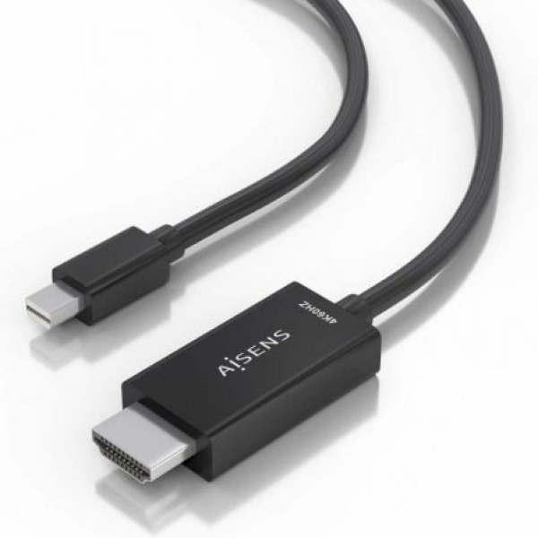 Cable Conversor Aisens A125-0885/ Mini DisplayPort Macho - HDMI Macho/ 60cm/ Negro - Imagen 3