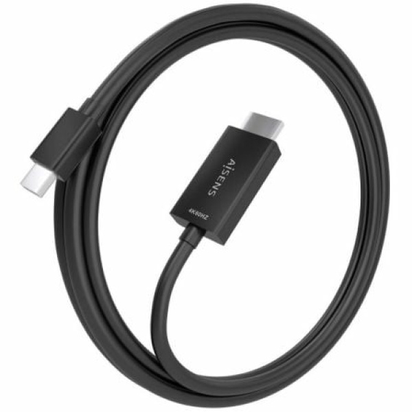 Cable Conversor Aisens A125-0888/ Mini DisplayPort Macho - HDMI Macho/ 2m/ Negro - Imagen 2