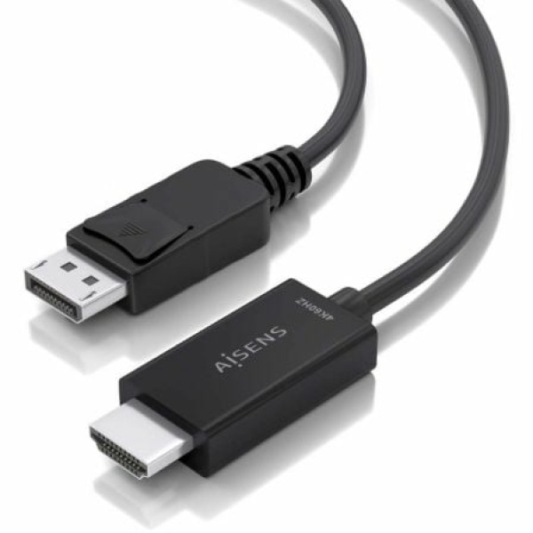 Cable Conversor Aisens A125-0892/ Displayport Macho - HDMI Macho/ 1m/ Negro - Imagen 3