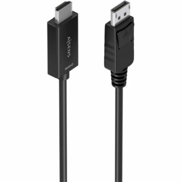 Cable Conversor Aisens A125-0894/ Displayport Macho - HDMI Macho/ 2m/ Negro