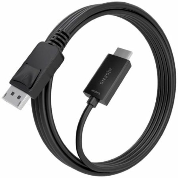 Cable Conversor Aisens A125-0895/ Displayport Macho - HDMI Macho/ 3m/ Negro - Imagen 2