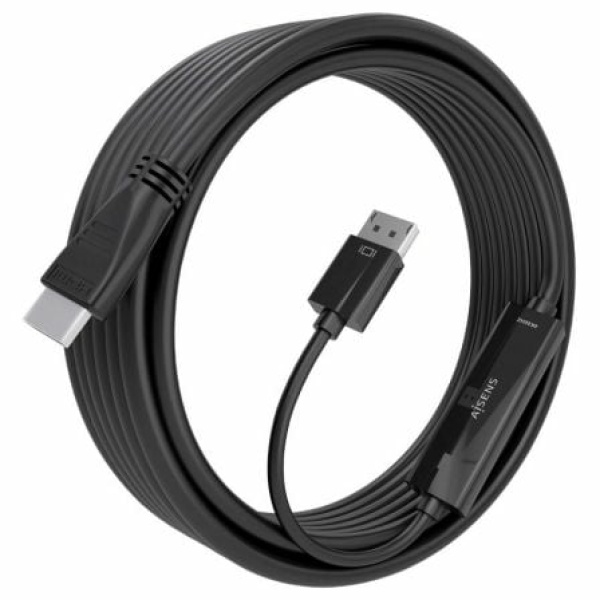 Cable Conversor Aisens A125-0896/ Displayport Macho - HDMI Macho/ 5m/ Negro - Imagen 2