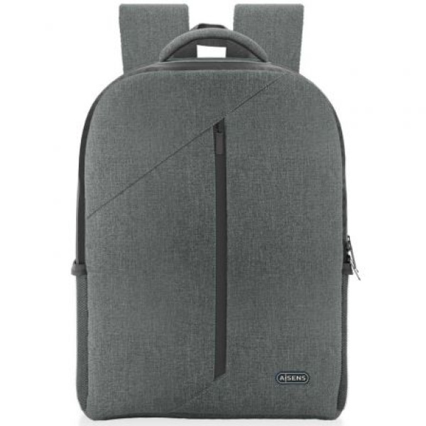 Mochila Aisens Premium ASBG-BP084-GR para Portátiles hasta 15.6"/ Gris