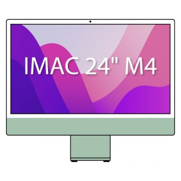 Apple iMac 24" Retina 4,5K / M4 10-Core CPU/ 16Gb/ 256Gb SSD/ 10-Core GPU/ Verde