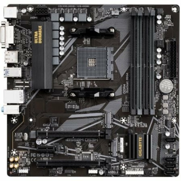 Placa Base Gigabyte B550M DS3H Socket AM4/ Micro ATX - Imagen 2