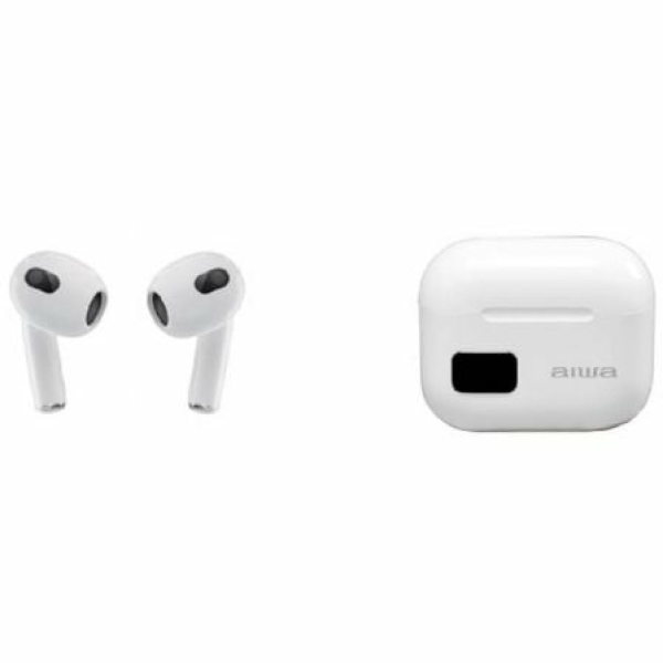 Auriculares Bluetooth Aiwa EBTW-100WT con estuche de carga/ Autonomía 3h/ Blancos - Imagen 2