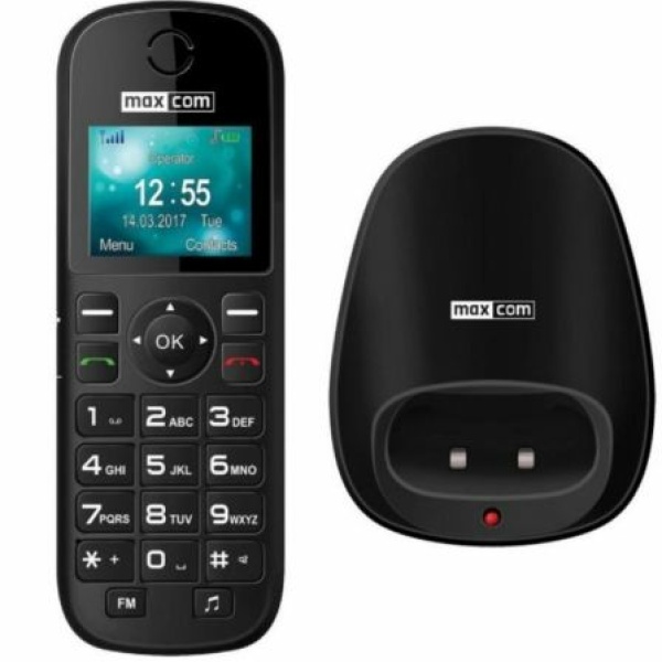 Teléfono Inalámbrico Maxcom MM35D/ Negro - Imagen 2