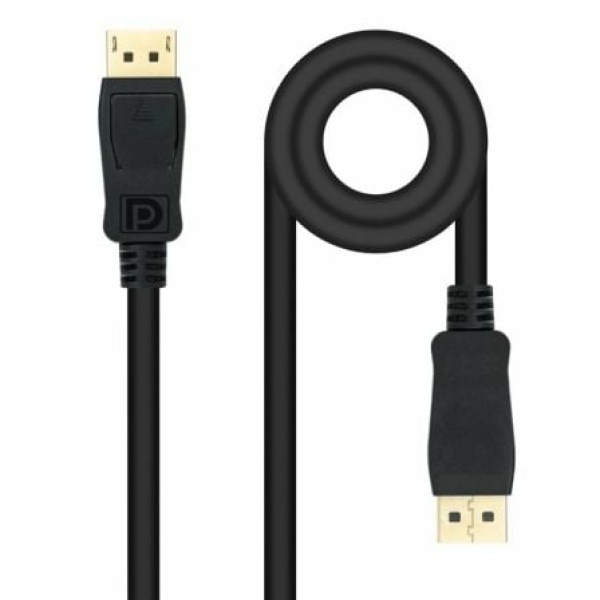 Cable DisplayPort Nanocable 10.15.2601-L150/ DisplayPort Macho - DisplayPort Macho/ 1.5m/ Negro