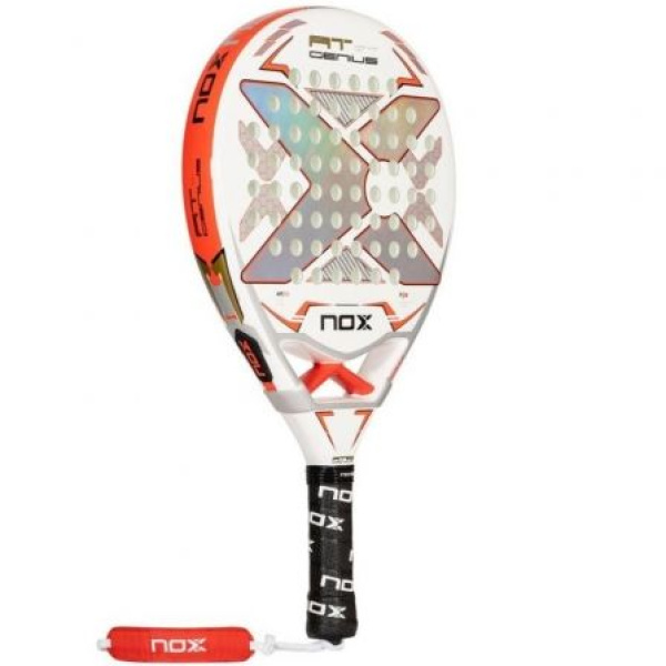 Pala de Pádel NoxSport AT Pro Cup 2024/ Blanca y Naranja - Imagen 3