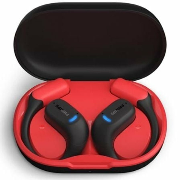 Auriculares Deportivos Bluetooth Philips TAA6709BK con estuche de carga/ Autonomía 7h/ Negros y Rojos - Imagen 3