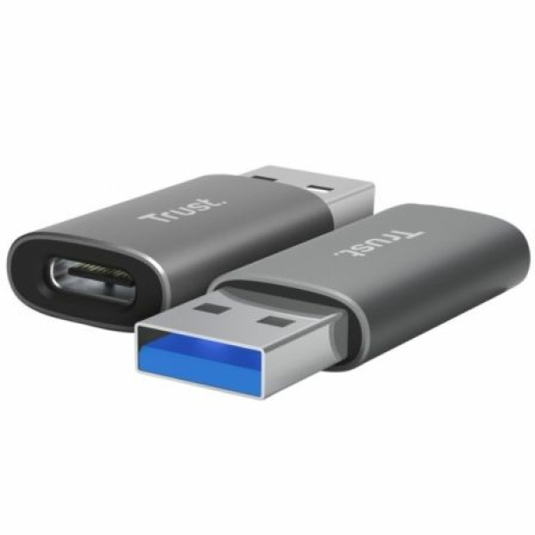 Adaptador USB 3.2 GEN2 Trust Calyx / USB Tipo-C Hembra - USB Macho