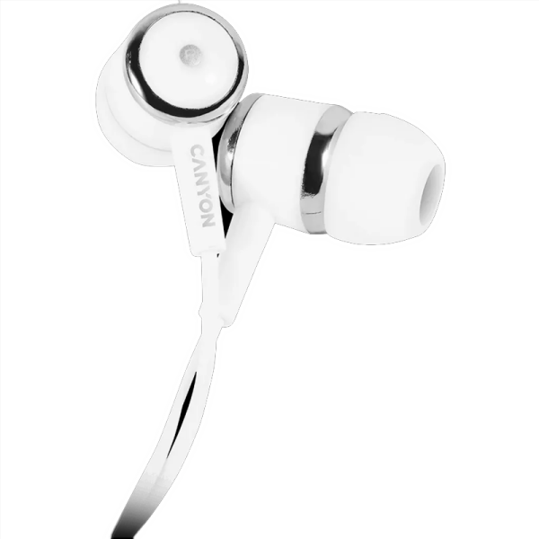 CANYON AURICULARES IN-EAR EPM-01 MIC 1.2M BLANCO