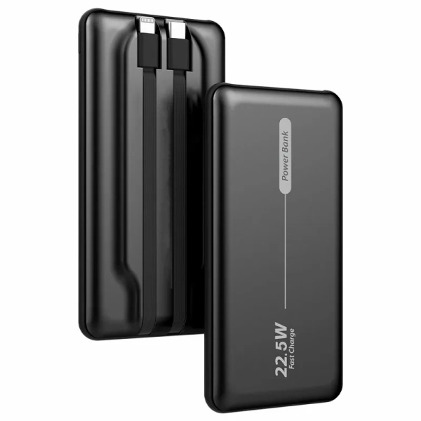 COOL BATERIA EXTERNA UNIVERSAL POWER BANK 10.000 MAH PD 22.5W (2 CABLES) NEGRO