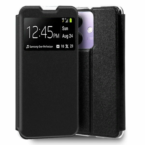 COOL FUNDA FLIP COVER OPPO A40 / A40M LISO NEGRO