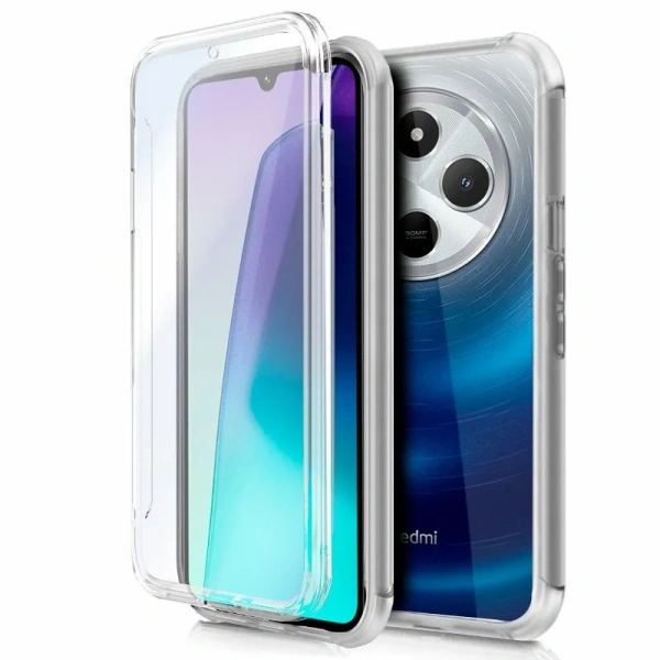 COOL FUNDA SILICONA 3D XIAOMI REDMI 14C / POCO C75 (TRANSPARENTE FRONTAL + TRASERA)