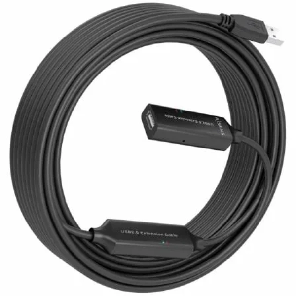 Cable Alargador USB 2.0 Aisens A101-0916/ USB Macho - USB Hembra/ 15m/ Negro - Imagen 2