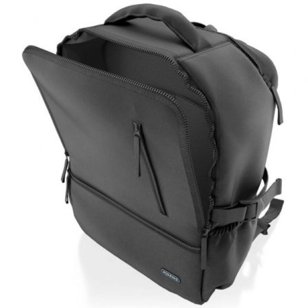 Mochila Aisens ASBG-BP086-BK para Portátiles hasta 15.6"/ Impermeable/ Negro - Imagen 3