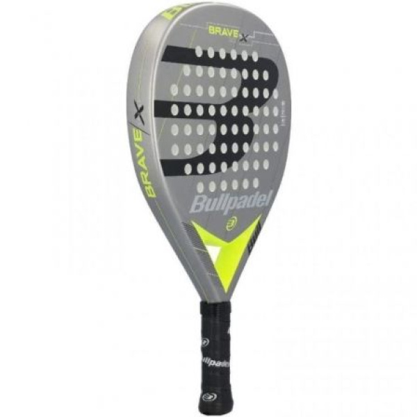 Pala de Pádel Bullpadel Brave 3.0 2021/ Gris y Amarilla - Imagen 2