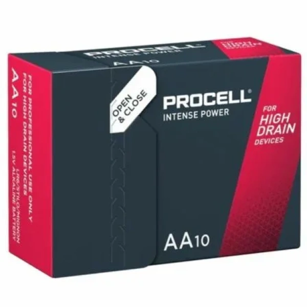 Pack de 10 Pilas AA LR6 Duracell PROCELL INTENSE POWER DURINTLR6C10/ 1.5V/ Alcalinas - Imagen 2