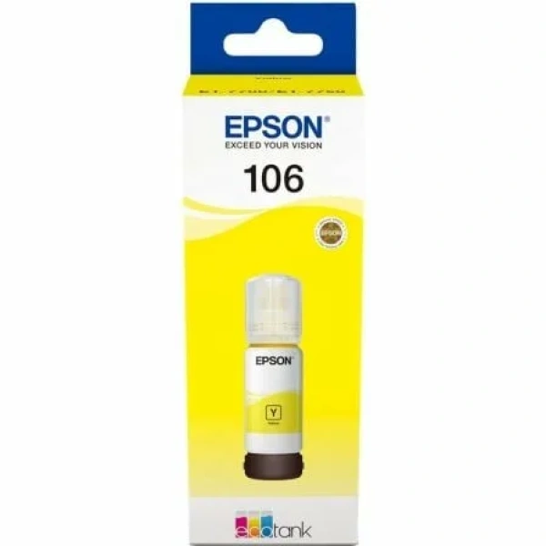 Botella de Tinta Original Epson nº106/ Amarillo