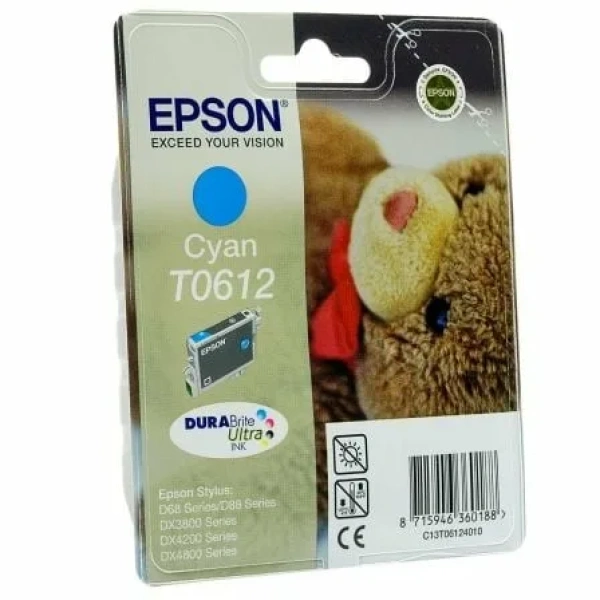 Cartucho de Tinta Original Epson T0612/ Cian Pigmentado