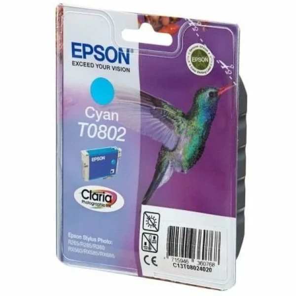 Cartucho de Tinta Original Epson T0802/ Cian