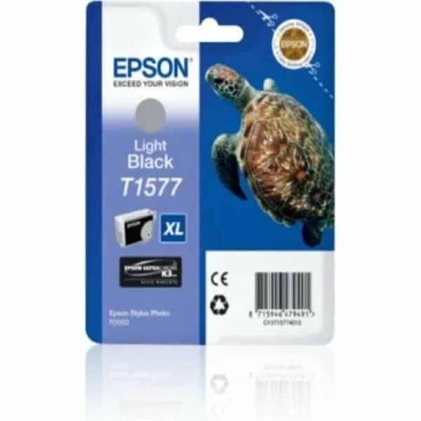 Cartucho de Tinta Original Epson nº T1577 XL/ Gris