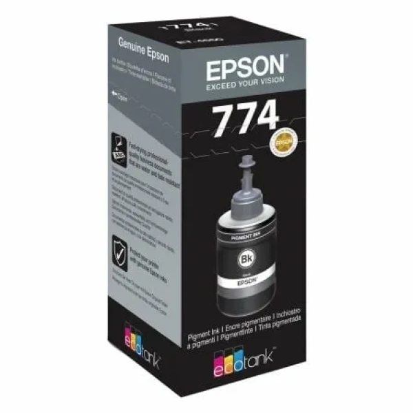 Botella de Tinta Original Epson T7741/ Negro