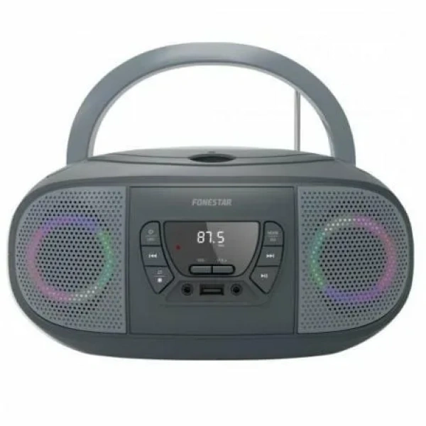 Radio CD Fonestar BOOM-GO-G/ 13W/ Gris