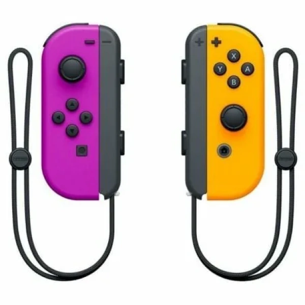 Mandos Inalámbricos Nintendo Joy-Con para Nintendo Switch/ Lila y Naranja Neón