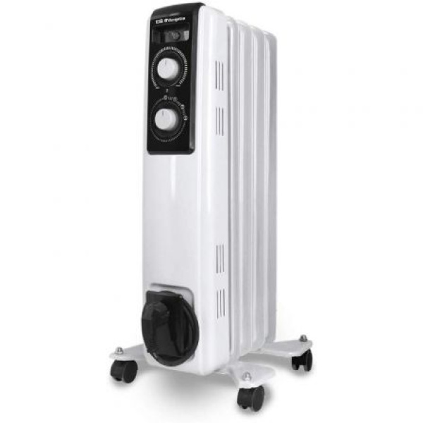 Radiador de Aceite Orbegozo RF 1000 A/ 2 Potencias/ 500-1000W/ 5 Elementos Caloríficos