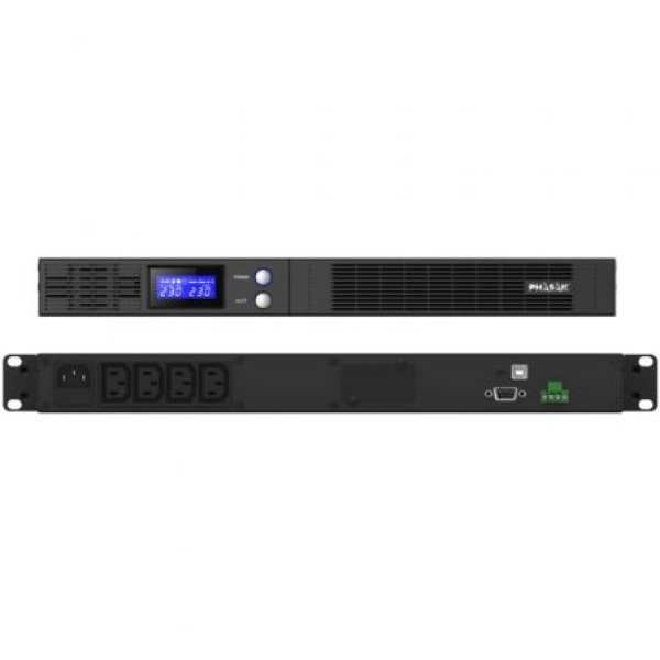 SAI Línea Interactiva Phasak Protekt Slim Rack/ 1500VA-900W/ 4 Salidas/ Formato Rack - Imagen 2