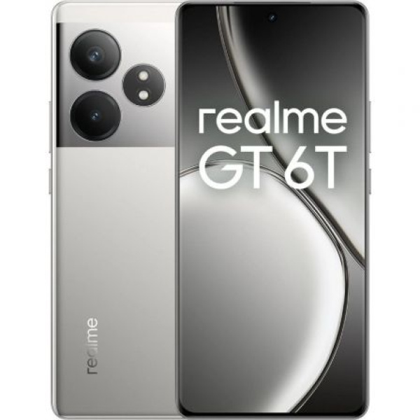 Smartphone Realme GT 6T 8GB/ 256GB/ 6.78"/ 5G/ Plata Fundida