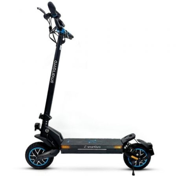 Patinete Eléctrico SmartGyro CrossOver Dual Max 2 Certificado/ Motor 1000W/ Ruedas 10"/ 25km/h/ Autonomía 60km/ Negro