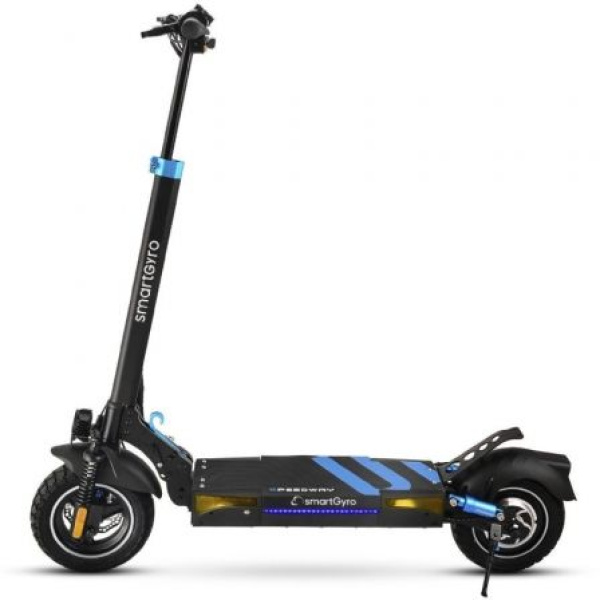 Patinete Eléctrico SmartGyro Speedway Certificado/ Motor 800W/ Ruedas 10"/ 25km/h /Autonomía 50km/ Negro y Azul - Imagen 2