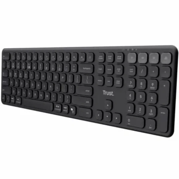 Teclado Compacto Inalámbrico por Bluetooth Trust Vaiya/ Negro