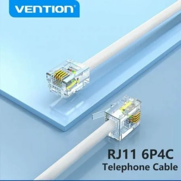 Cable de Teléfono RJ11 6P4C Aisens IQBWJ/ 5m/ Blanco - Imagen 2