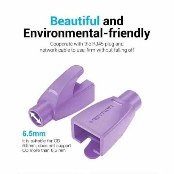 Funda Protectora RJ45 Vention IODV0-100/ 100 uds/ Morada - Imagen 3