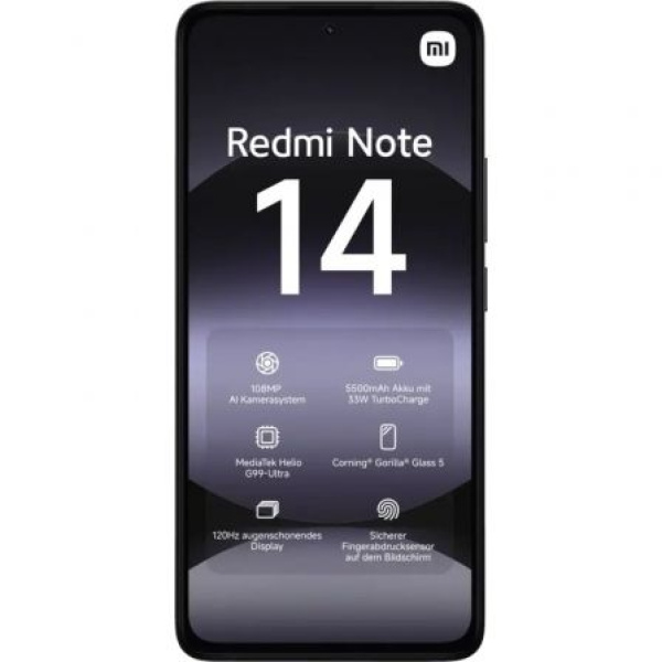 Smartphone Xiaomi Redmi Note 14 6GB/ 128GB/ 6.67"/ Negro