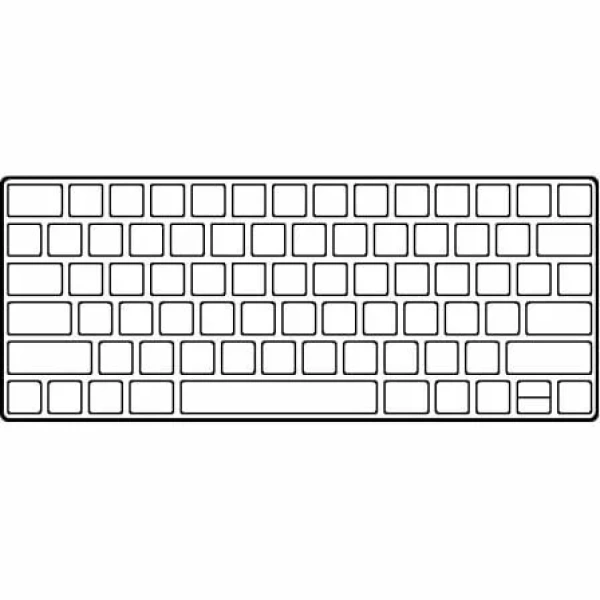 Teclado Inalámbrico en Inglés Apple Magic Keyboard/ Blanco y Plata