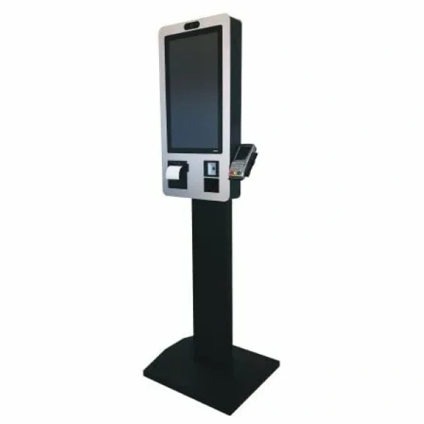 Kiosco TPV Approx APPKIOSK21CAMPED Intel J1900/ 4GB/ 64GB SSD/ 21"/ Táctil/ Impresora Térmica/ Escáner/ Webcam/ Pedestal Negro