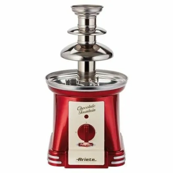 FUENTE DE CHOCOLATE ARIETE PARTY TIME 2962 - 90W - TORRE ACERO INOX - PARA 500G CHOCOLATE - REGULADOR DOBLE INTENSIDAD