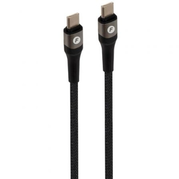 Cable USB 2.0 Tipo-C Fonestar USB-CC/ USB Tipo-C Macho - USB Tipo-C Macho/ 480Mbps/ 1m/ Negro