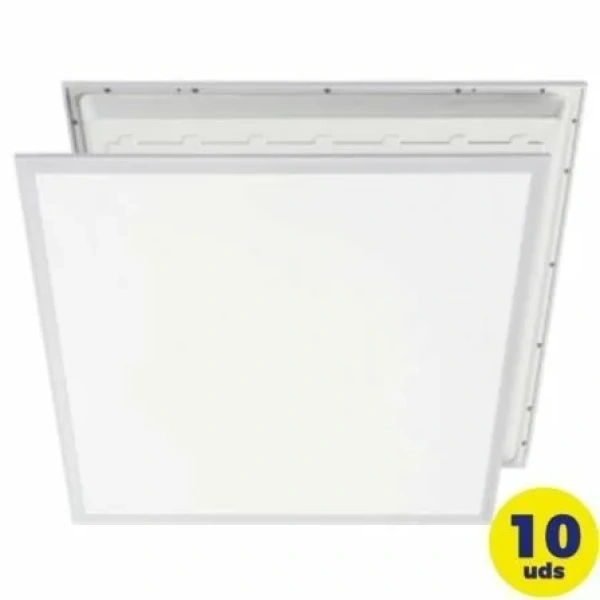 Caja de 10 Paneles LED Iglux P48-6060F/ Cuadrada/ 595x595mm/ Potencia 48W/ 6100 Lúmenes/ 6000ºK