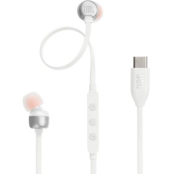 Auriculares Intrauditivos JBL Tune 310C/ con Micrófono/ Blancos