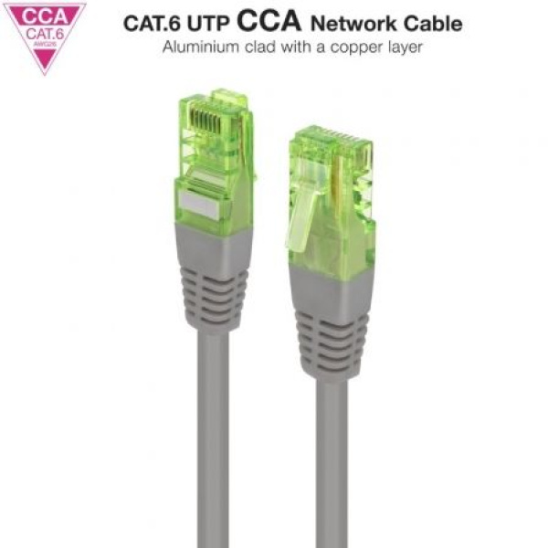 Cable de Red RJ45 UTP Nanocable 10.20.1400-L25 Cat.6/ 25cm/ Gris - Imagen 2