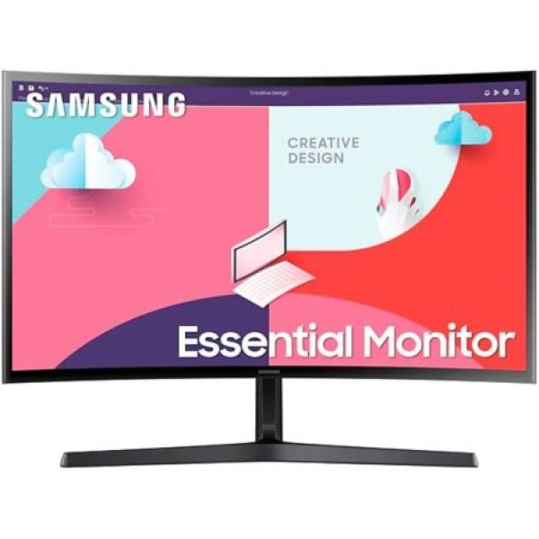 Monitor Curvo Samsung Essential Monitor S36C S24C364EAU/ 24"/ Full HD/ Negro